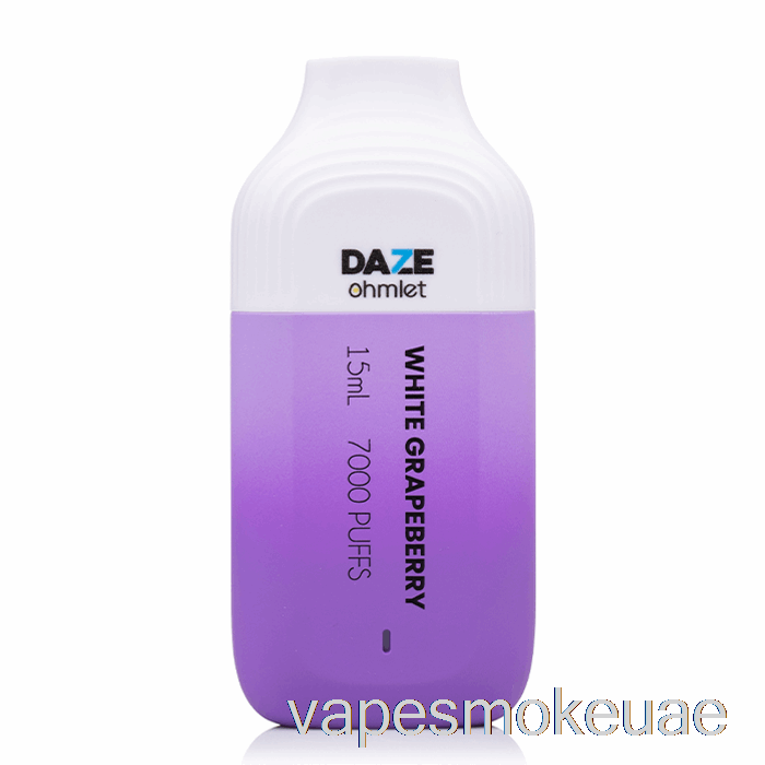 Vape Uae 7 Daze Ohmlet 7000 جريب بيري أبيض للاستعمال مرة واحدة